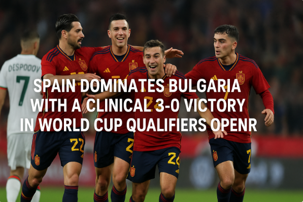Spain Dominates Bulgaria with a Clinical 3–0 Victory in World Cup Qualifiers Opener